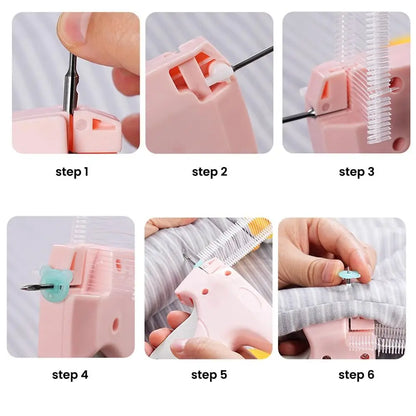 Non-slip Stitchy Quick Clothing Fixer Bed Sheet Blanket Sewing Fixer Easy To Use Bear Buckles Quick Repair Garment Sewing