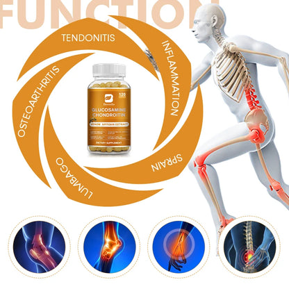 BEWORTHS Glucosamine Chondroitin Bee Venom Extract Capsules for Relieve Joint & Knee Pain Relieve Discomfort of Bones and Joint